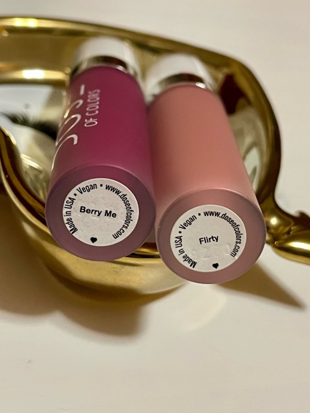 Dose of Colors Liquid Lipstick Set - Berry Me & Flirty NWOB - Picture 2 of 3